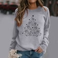 thumbnail image 1 of Aayomet Crewneck Sweatshirts For Women Women's Drop Long Sleeve Sweatshirt Tops Casual Crewneck Tunic Sweartshirts with Side Slits,Gray M, 1 of 4