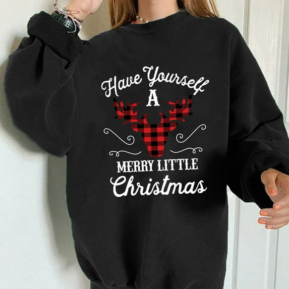 Aayomet Crewneck Sweatshirts For Women Womens Casual Long Sleeve Pullover Sweatshirt Alien Patch Shirt Tops,Black S-XXL