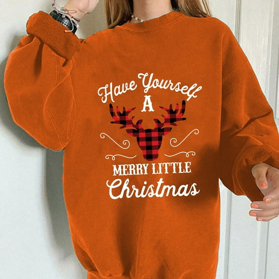 "Aayomet Crewneck Sweatshirts For Women Women's Casual Long Sleeves Sweatshirt Tops Turtleneck Lightweight Tunic Fall Pullovers With Pocket,Orange S-XXL"