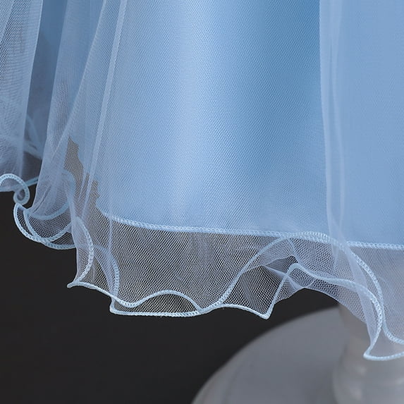 Aayomet Cute Dresses For Teen Girls Girls Pageant Party Dresses for Easter Christmas Day Wedding Dress,Blue 9-10 Years