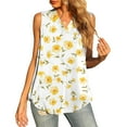 thumbnail image 1 of Aayomet Cute Tops For Women Womens Scoop Neck Ribbed Tank Tops Low Cut Solid Summer Sleeveless Henley Tees Shirts,Yellow M, 1 of 4