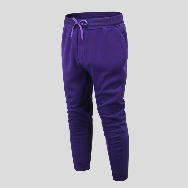 Aayomet Sweatpants For Men Men's Sweatpants, EcoSmart Sweatpants for Men,  Men's Lounge Pants with Cinched Cuffs,Black M 