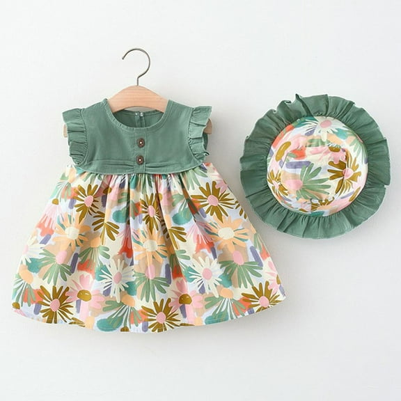 Aayomet Dresses For Girls Kids Long Toddler Girls Sweater Dresses Long Sleeve Ribbed Knit Pullover Ruffle Cozy Dress,Green 6 Months