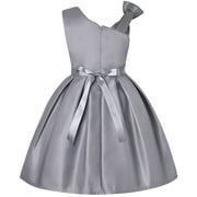 Aayomet Dresses For Teens Girls Trendy Girls Dresses Casual Spring Fall Winter Cotton Long Sleeves Tshirt Dress Clothes,Gray 3-4 Years