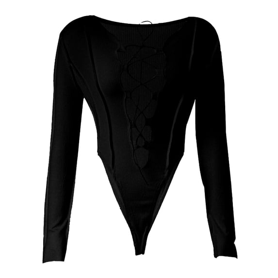 Aayomet Dressy Jumpsuits For Women Women V Neck Solid Color Long Sleeve Halter Strapless Casual Jumpsuit,Black S