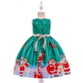 thumbnail image 1 of Aayomet Fall Dresses For Girls Winter Toddler Girl Clothes Long Sleeve Girls Dresses for Kids,Green 7-8 Years, 1 of 5