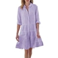 thumbnail image 1 of Aayomet Fall Dresses for Women 2023 Fall Square Neck Ruffle Tiered Flowy Dress,Purple XL, 1 of 5