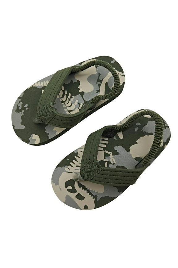 Flip Flops With Adjustable Elastic Boys Beach Summer Toddler Girls For Kids Eva Shoes Shoes Strap Girls Flip Flop,Camouflage 8