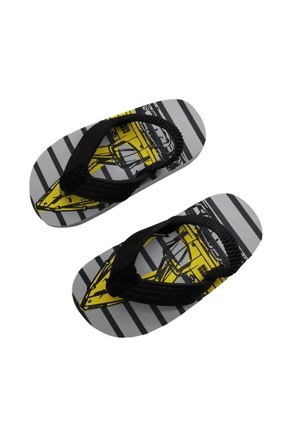 Flip Flops With Adjustable Elastic Boys Beach Summer Toddler Girls For Kids Eva Shoes Shoes Strap Girls Flip Flop,Gray 7