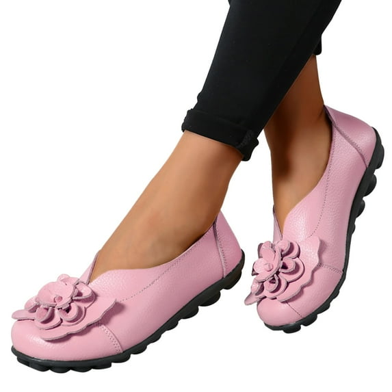 Aayomet Floral Heels Shoes for Women Fashion Womens Breathable Lace Up Shoes Casual Shoes,Pink 8
