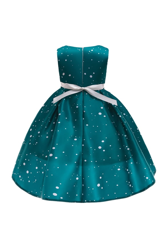 Flower Girl Dress Toddler Girls Long Sleeve Tutu Dress Fluffy Tulle Fall Winter White Pink Black Dresses,Green 8-9 Years