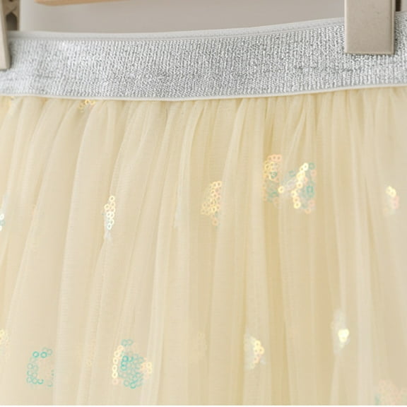 Aayomet Flower Girl Dresses For Wedding Girl's Contrast Mesh Long Sleeve Neck High Waist Flared A Line Dress,White 2-3 Years