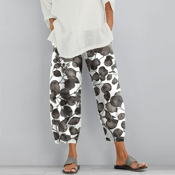 Aayomet Flowy Pants For Women Women's Hiking Leggings Hybrid Cargo Tights Casual Pants High Waisted Workout Travel Work Joggers,Gray L