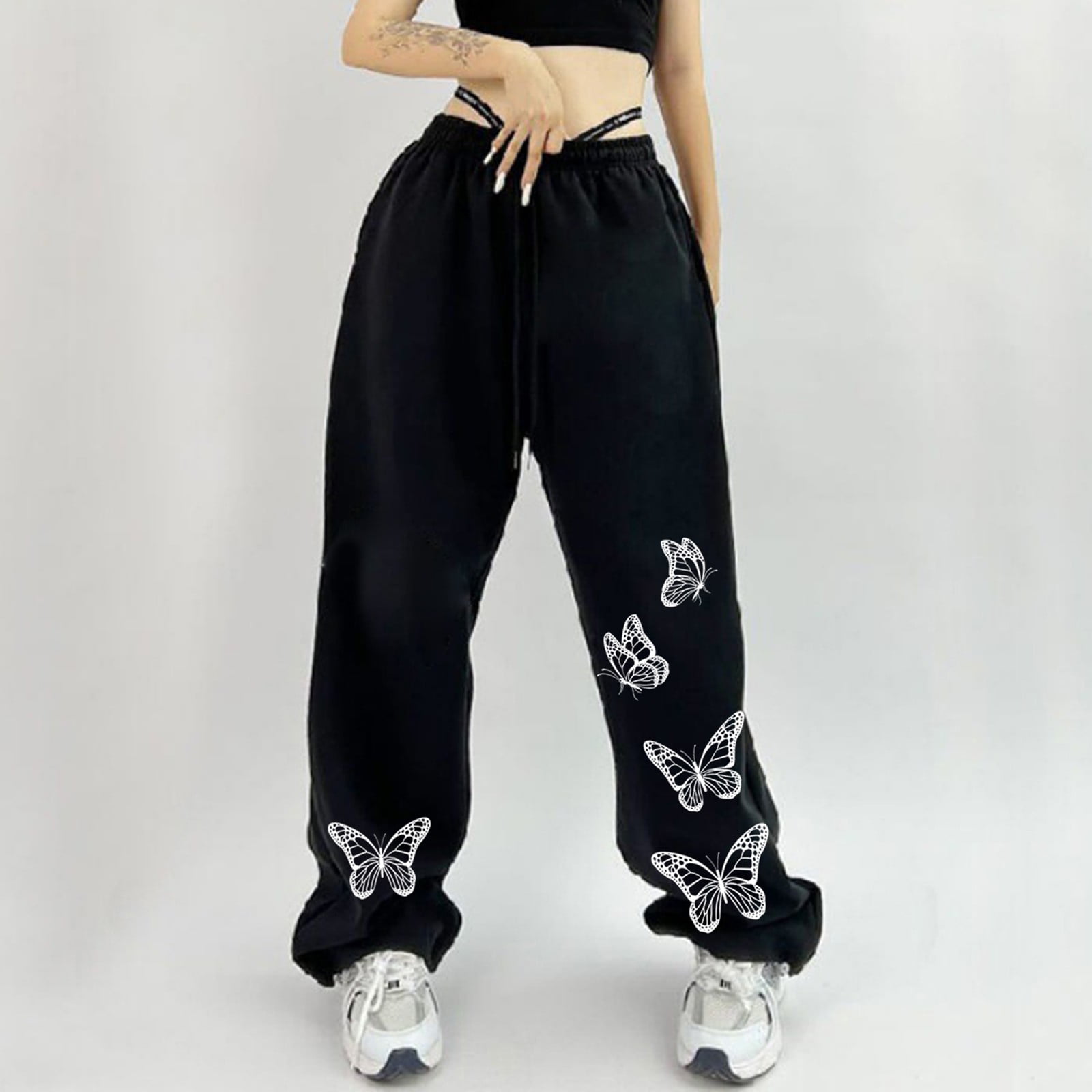 AWGE Oversized Taupe Needles Track Pants With Wide Leg And Butterfly Design  For Men And Women Sporty Best Sweatpants Style 231115 From Jinmei02, $30.84  | DHgate.Com
