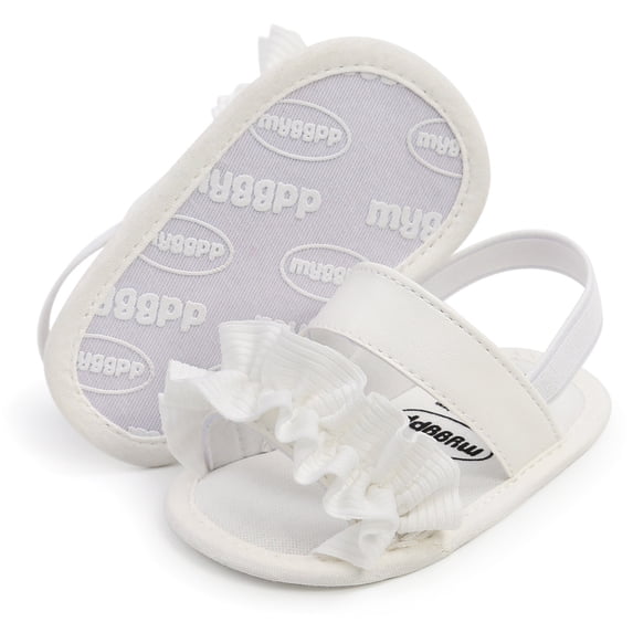 Aayomet For Summer Toddler Outdoor Summer Baby Walk Shoes Girls Sandals Girls First Shoes Baby Sandals Sandals Baby Girl,White 5