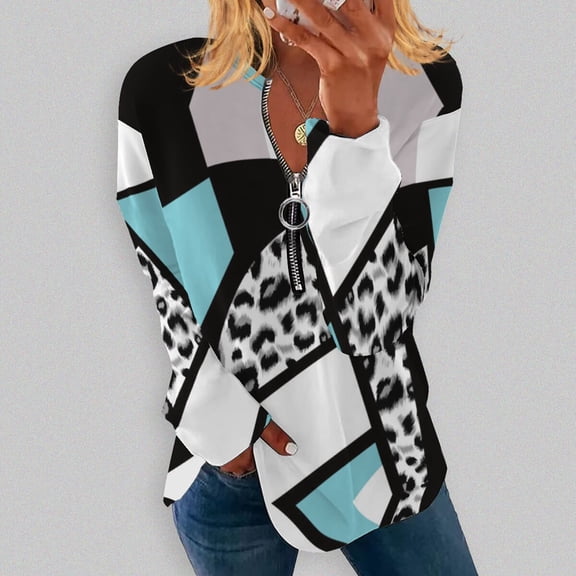 Aayomet Funny Tshirts Womens Striped Long Sleeve T Shirts Color Block Comfy Casual Blouses Tunics Tops Fashion Clothes,I L