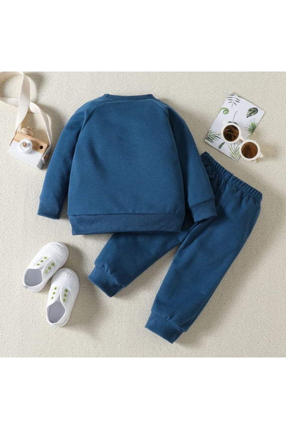 Girl Clothes Sleeve Rainbow Pullover T Shirt Sweatshirt Tops Pants Outfits (Navy, 6-12 Months)