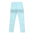thumbnail image 1 of Aayomet Girl Leggings Baby Girls' Toddler Girls Footless Leggings Leggings Warm Stretchy Tights Pants (Light Blue,7-8 Years), 1 of 5