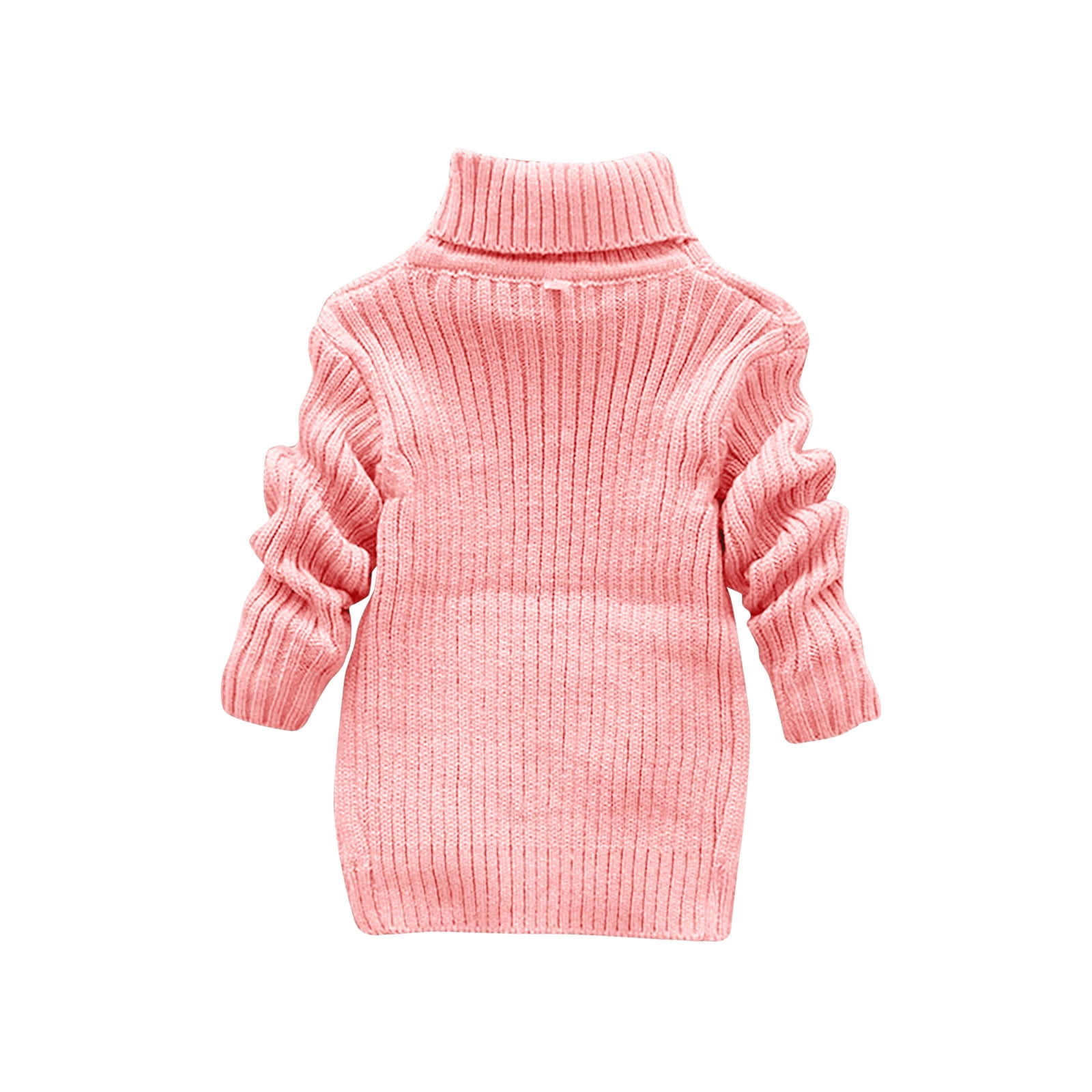 Aayomet Girl's Crew Neck Sweaters Winter Sweater Solid Color Turtleneck