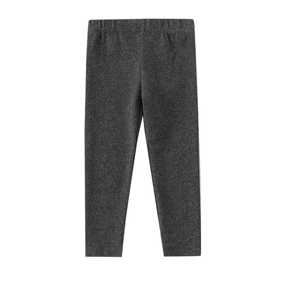 Aayomet Girls Leggings Athletic Girls Leggings with Skirt Kids Clothes Ruffle Uniform Pants (Grey,6-12 Months)