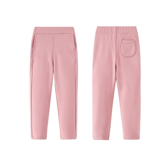 Aayomet Girls Leggings Toddler/Little Kid/Big Kid Girl's Footless Tights Ultra Soft Knit Warm Footless Tights (Pink,3-4 Years)