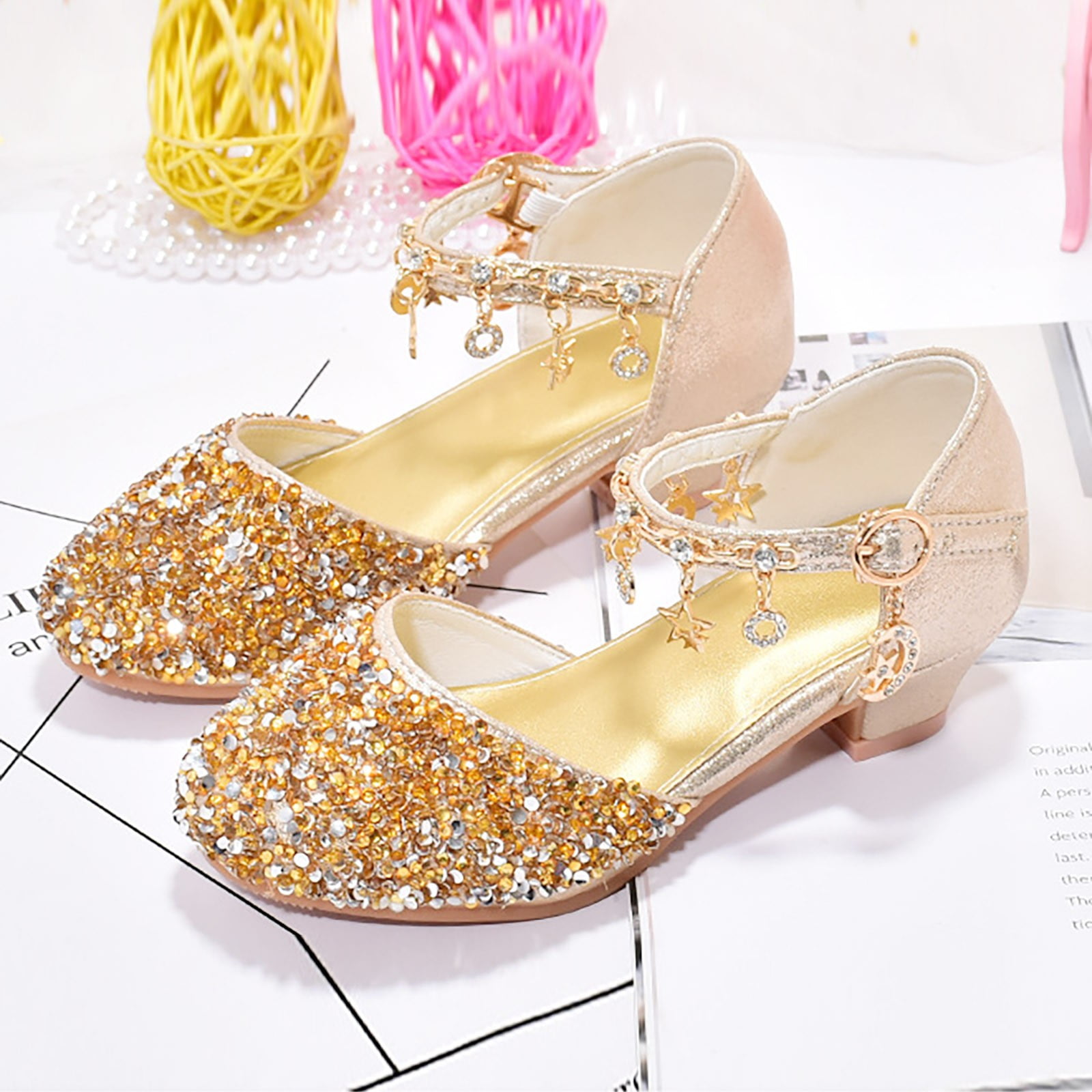 Pointy Toe, Low Heel, Rhinestone Sequins, Shallow Mouth, Wedding Shoes,  Crystal Shoes | Crystal shoes, Wedding shoes, Low heels