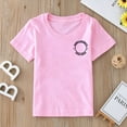 thumbnail image 1 of Aayomet Girls' Summer Cute T Shirts Toddler Kids Baby Girls Mama's Expensive Little Besties Short Sleeve Letter Print Shirt,Pink 3-4 Years, 1 of 5