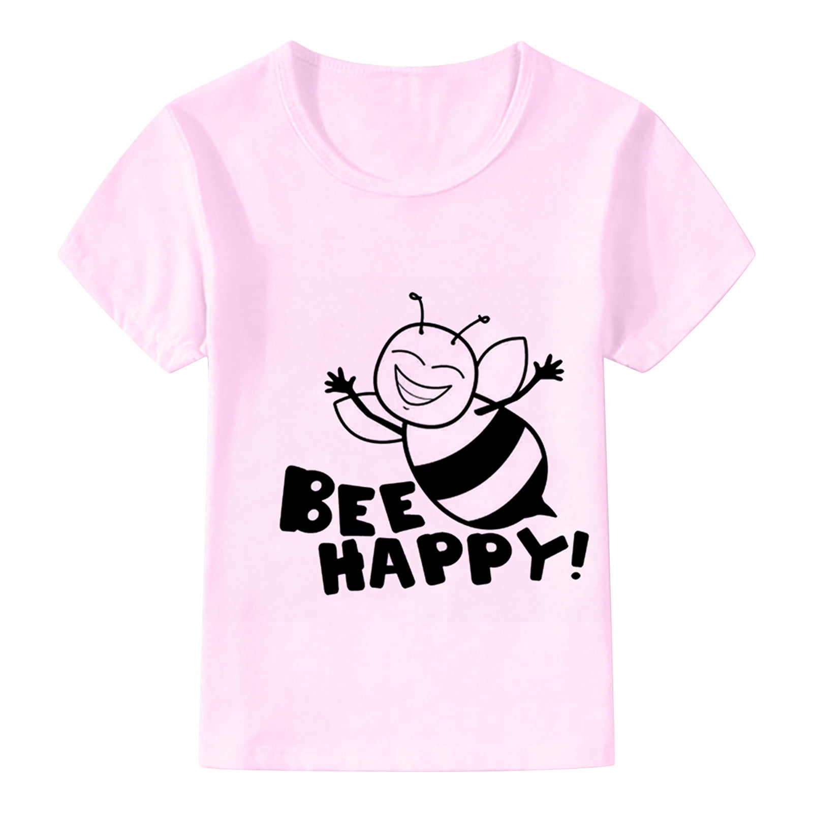 Boys Pink Cotton Animal Printed T-Shirt