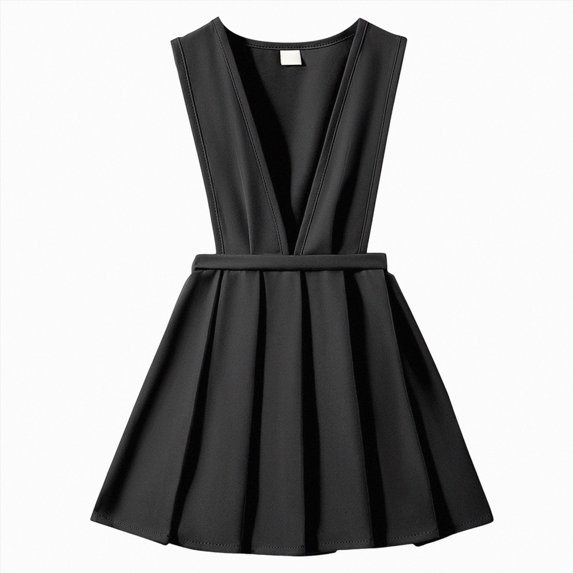 Aayomet Girls Uniform Dress, Girls' School Uniform Jumper Dress Pull-on Scooter Skirt Stretchy Overall Dresses