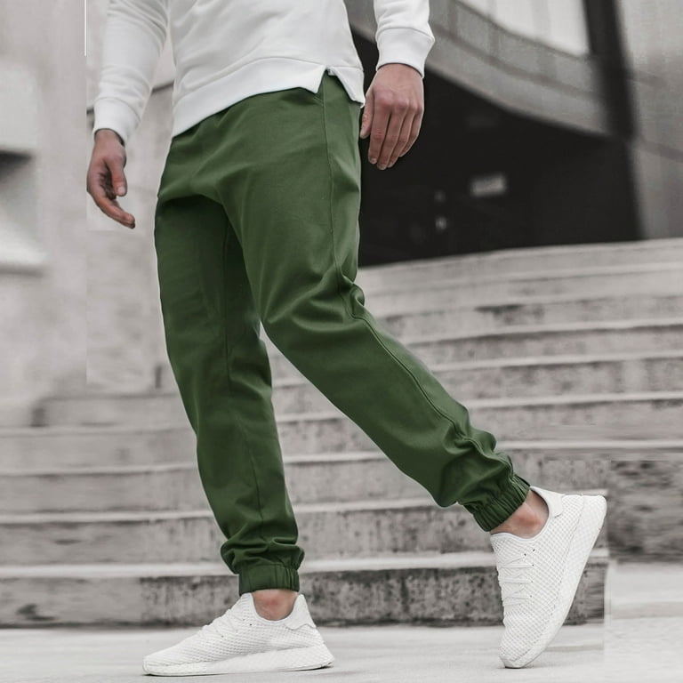 Aayomet Golf Pants Men Cargo Pants for Men Mens Fashion Cargo Pants Joggers Pants Chino Trousers Sweatpants Long Pants Workout Trousers Green L