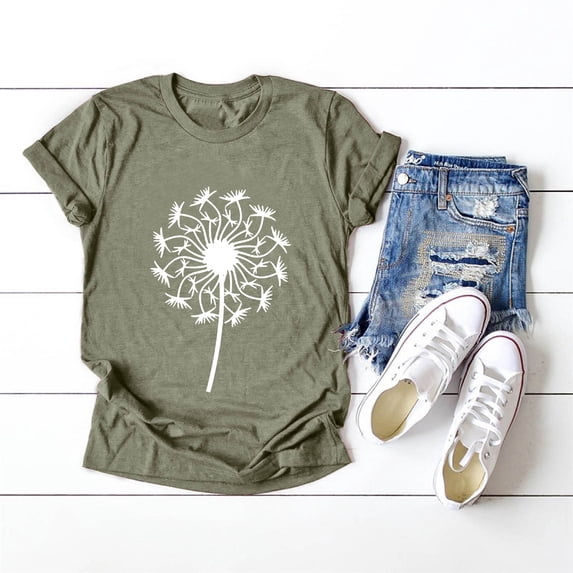 Aayomet Gym Shirts For Women Shirts for Women Love Heart Printed Shirts Short Sleeve Graphic Tees Tops,Green M