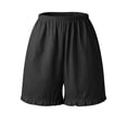 thumbnail image 1 of Aayomet Gym Shorts Women's Casual High Waist Double Workwear Shorts,Black XXL, 1 of 5