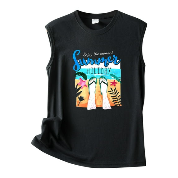 Aayomet Gym Tops For Women Tank Tops for Women Loose Fit Summer Tops V Neck Sleeveless Tanks Trendy,Black M