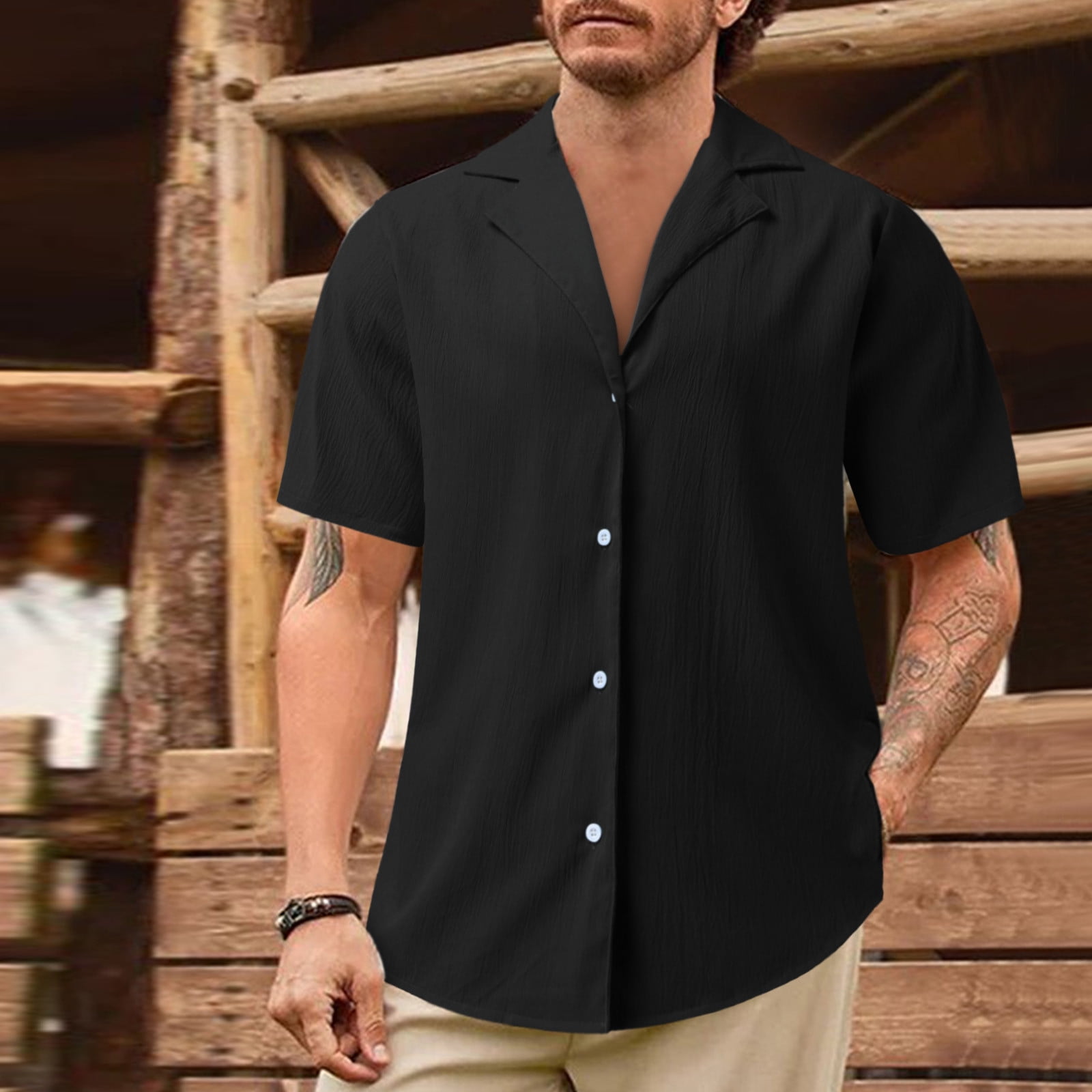 black button ups