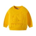 thumbnail image 1 of Aayomet Hoodies For BoysKids Toddler Baby Girls Boys Autumn Winter Crew Neck Dinosaur Cartoon Print Cotton Long Sleeve Sweatshirt Sweatshirt Boy,Yellow 4-5 Years, 1 of 2