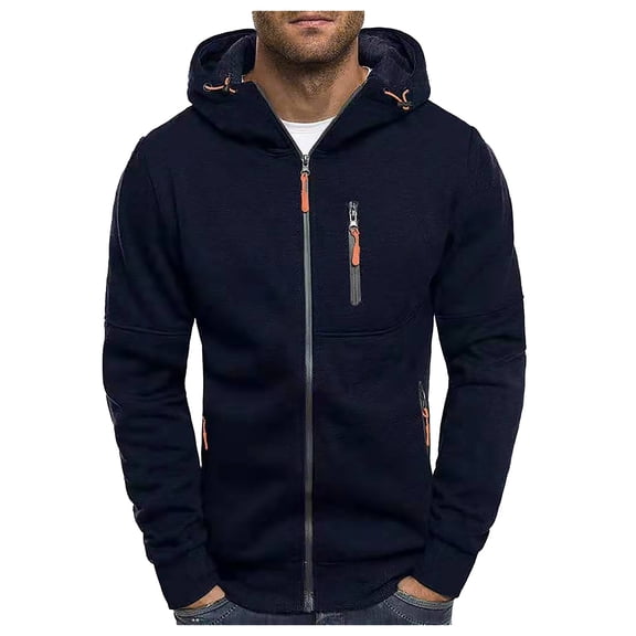 Aayomet Hoodies For Men Mens Hoodies Contrast Color Pullover Long Sleeve Cozy Sport Outwear Regular Fit with Pockets