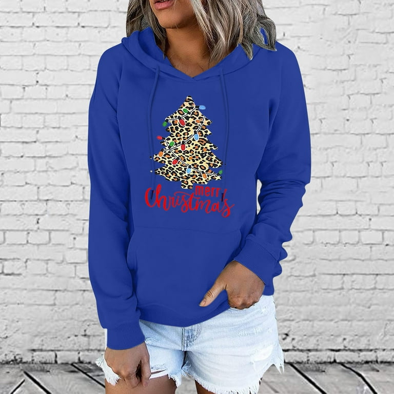 Aayomet Hoodies For Women Women's Color Block Zip Up Hoodie Sweatshirt Long  Sleeve Causal Drawstring Oversized Jacket with Pockets,Blue M