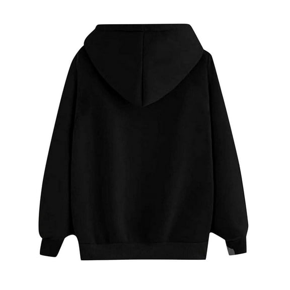 Aayomet Hoodies For Women Women's Sherpa Pullover Fuzzy Sweatshirt Oversized Hoodies,Black M