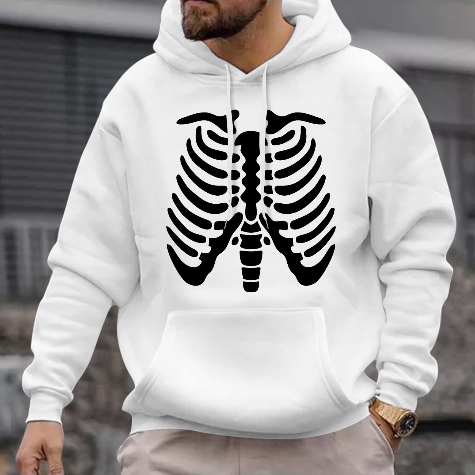 Big and tall white hoodie sale