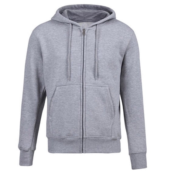 Aayomet Hoodies for Men Mens Slim Fit Lightweight Zip Up Hoodie with Pockets Long Sleeve Full-Zip Hooded Sweatshirt,Light Gray,S