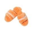 thumbnail image 1 of Aayomet House Slippers Casual Women's Slip Shoes Fashion Flock Lace Slippers Toe On Round Women's slipper,Orange 10, 1 of 4