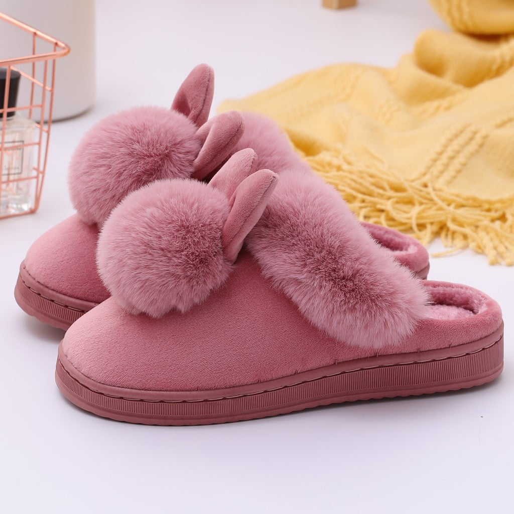 womens rabbit slippers