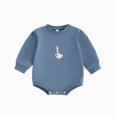 thumbnail image 1 of Aayomet Infant Long Sleeve Bubble Romper Baby Boy Fall Winter Outfits Newborn Waffle Knit Embroidery Bodysuit Clothes, 1 of 6