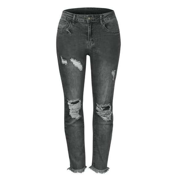 Aayomet Jeans For Women High Waist Women's Suki Mid Rise Slim Bootcut Jeans,Black S