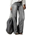 thumbnail image 1 of Aayomet Jeans For Women Ripped Women's New Boyfriend Jeans (Standard and Plus),Dark Gray M, 1 of 3