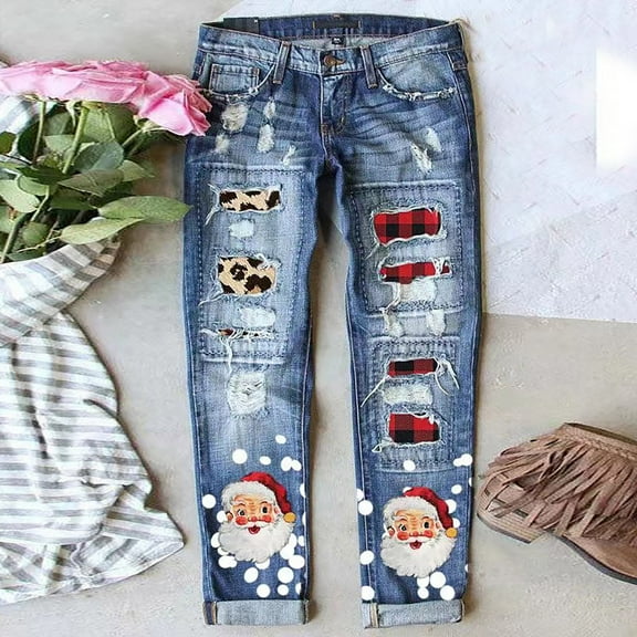 Aayomet Jeans For Women Stretch Jeans for Women Women's Bootcut Bell Bottom Jeans High Waisted Stretch Bell Bottoms Jeans,Red 5XL