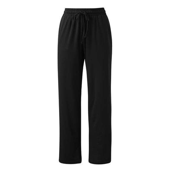 Aayomet Joggers For Women Womens Sweatpants Lightweight Cotton Joggers with Pockets High Waisted Super Soft Workout Casual Sweat Pants,Black L