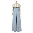 thumbnail image 1 of Aayomet Jumpsuit For Women Women's Fashion One Line Shoulder Multiple Wear Method Wide Leg Jumpsuit With Belt,Blue L, 1 of 5