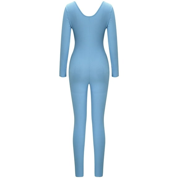 Aayomet Jumpsuit For Women Womens Temperament Solid Color Neck Znd Backless Slim Fit Jumpsuit,Blue S