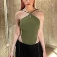 thumbnail image 1 of Aayomet Jumpsuits For Women Women Street Strap Large Backless Wild Slim Bodysuit,Green S, 1 of 5